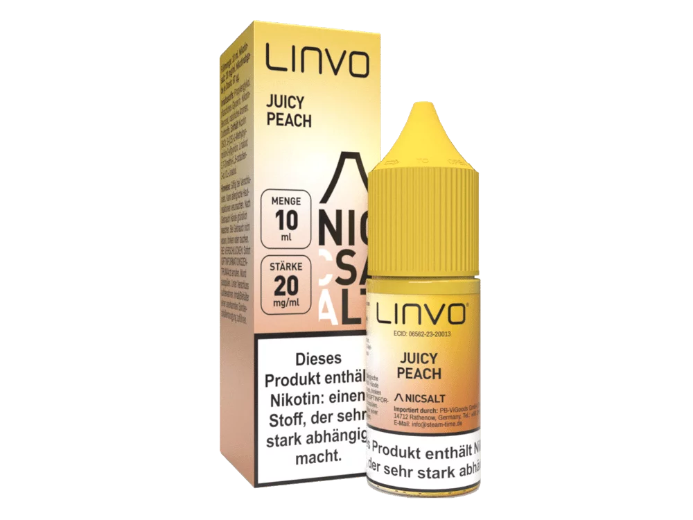 Linvo - Juicy Peach - 10ml Nikotinsalz-Liquid