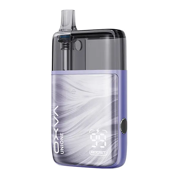 Oxva Unione Pod Kit in Hellviolett mit schimmerndem Finish und LED-Display