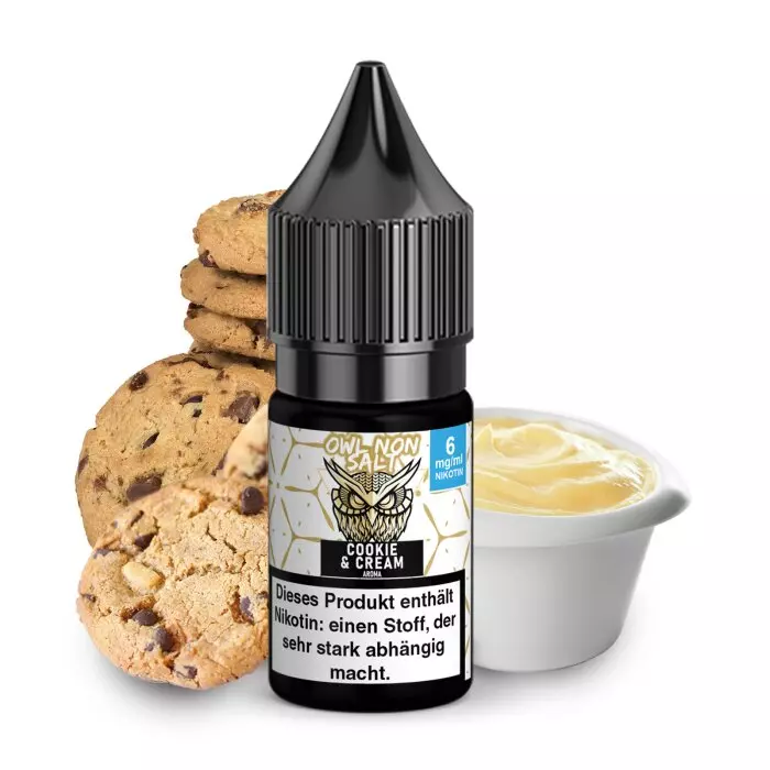 OWL Non-Salt - Cookie & Cream - 10ml Liquid