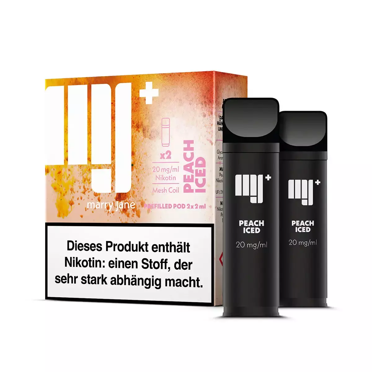 aktion-marry-jane-prefilled-pod-matchbar-2-stueck-peach-iced-20mg-ml-steuerware.png 2x Marry Jane - Prefilled Pod - Peach Iced